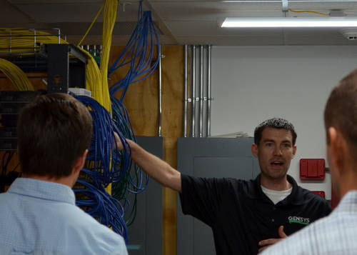 <p>All of the lights in the building are LED powered by POE.&nbsp; Lights are controlled from the mechanical room.&nbsp; Harry Aller of Innovative Lighting explains how the system works.</p>

<p>*Photo courtesy of Julia Gauthier, The Weidt Group</p>